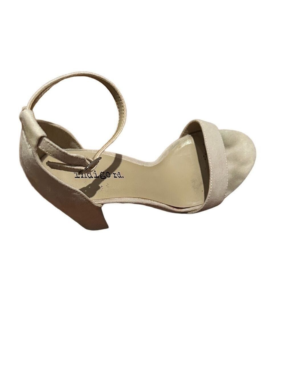 Indigo Women's Beige Heeled Sandals 6M